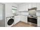 Bright kitchen featuring white cabinetry, stainless steel appliances and modern countertops at 2259 Costa Rican Dr # 23, Clearwater, FL 33763