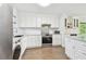 Bright kitchen featuring white cabinetry, stainless steel appliances and modern countertops at 2259 Costa Rican Dr # 23, Clearwater, FL 33763