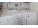 Functional laundry room with modern washer and dryer, maximizing space and convenience at 2749 Countryside Blvd # 22, Clearwater, FL 33761