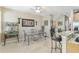 Bright breakfast area with bar seating open to dining area and lots of natural light at 3005 Bayshore Pointe Dr, Tampa, FL 33611
