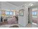 Open-concept living room with dining area and in unit laundry at 6158 Palma Del Mar S Blvd # 406, St Petersburg, FL 33715