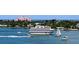 Beautiful water view showcasing boats, the Don CeSar Hotel, and waterfront homes at 6265 Sun Blvd # 806, St Petersburg, FL 33715