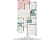 Detailed floorplan showcasing layout and dimensions of the home's rooms including total sq ft at 7494 Pool Compass Loop, Wesley Chapel, FL 33545