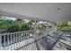 Balcony view of the lush greenery of the backyard at 7922 Spring Valley Dr, Tampa, FL 33615