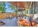 Inviting backyard patio with ample seating, perfect for outdoor dining and entertaining at 1108 W Charter St, Tampa, FL 33602