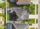 Aerial view of house showing backyard and roof at 1571 Montgomery Bell Rd, Wesley Chapel, FL 33543