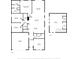 Detailed floor plan showcasing the layout of the home, including dimensions and room names at 1571 Montgomery Bell Rd, Wesley Chapel, FL 33543
