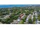 This aerial view showcases the property's location near Honeymoon Island and a coastal causeway at 1623 San Mateo Dr, Dunedin, FL 34698