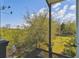 Scenic backyard view showcases lush greenery, providing a serene and private outdoor space at 1720 Mariner Way, Tarpon Springs, FL 34689