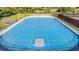 A fenced in hockey rink in great condition with nets and markings at 17927 Bahama Isle Cir, Tampa, FL 33647