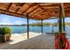 Covered dock with ample space for relaxing and enjoying beautiful lake views at 20926 Ragan Ln, Land O Lakes, FL 34638