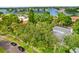 Stunning aerial view of the property surrounded by lush trees and the tranquil waters of the bay at 2217 Brevard Ne Rd, St Petersburg, FL 33704