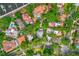 Gorgeous aerial view of a neighborhood featuring beautiful homes with pools and lush greenery at 2217 Brevard Ne Rd, St Petersburg, FL 33704