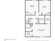 Detailed floor plan featuring two bedrooms, two bathrooms, closets, and measurements for easy planning at 2700 Bayshore Blvd # 1E, Dunedin, FL 34698