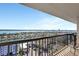 Scenic balcony view with a metal railing overlooking a waterfront community at 400 Island Way # 1708, Clearwater Beach, FL 33767