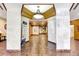 A grand lobby with intricate tile flooring, decorative lighting, and stylish design at 400 Island Way # 1708, Clearwater Beach, FL 33767