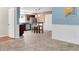 Eat-in kitchen featuring stainless steel appliances and modern pendant lighting at 4500 23Rd S Ave, St Petersburg, FL 33711