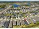 Aerial view of a neighborhood highlighting the location with nearby water views at 5523 Del Coronado Dr, Apollo Beach, FL 33572