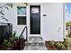 Charming front entry of new construction townhome at 6605 N Nebraska Ave # 30, Tampa, FL 33604