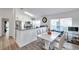 A view of the kitchen, featuring a breakfast bar and stainless steel appliances at 8528 Quarter Horse Dr, Riverview, FL 33578