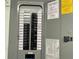 Indoor electrical panel for the house, providing power to the house's various circuits and appliances at 8829 93Rd St, Seminole, FL 33777