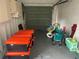 Garage with stored bins and supplies, providing storage space at 8829 93Rd St, Seminole, FL 33777