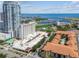 Panoramic aerial view showcasing the harbor near the building with stunning city and water views at 100 4Th S Ave # 220, St Petersburg, FL 33701