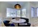 Breakfast nook featuring a banquette and comfortable seating with great views at 103 Morgan Dr, Belleair Beach, FL 33786