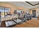 Gym features treadmills, stationary bikes, elliptical machines and plenty of natural light at 1030 Tidewater Shores Loop # 104, Bradenton, FL 34208