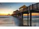 Scenic pier view with stunning sunset reflecting on the calm water, a perfect location at 1226 S Missouri Ave # 1013, Clearwater, FL 33756