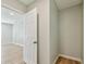 Hallway closet offers additional storage; new flooring extends into the room at 1231 27Th S Ave, St Petersburg, FL 33705