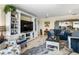 Open living area featuring comfortable seating and built-in shelving at 1804 Bunker Hill Dr, Sun City Center, FL 33573