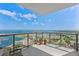 Balcony with panoramic views of the ocean, marina, and city skyline at 301 1St S St # 3207, St Petersburg, FL 33701
