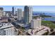 Exterior view of the high rise luxury condominium building near a downtown area and a coastal waterway at 301 1St S St # 3207, St Petersburg, FL 33701