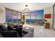Cozy living room with panoramic sunset views and a comfortable seating area at 301 1St S St # 3207, St Petersburg, FL 33701