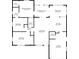 Detailed floor plan illustrating layout with living room, kitchen, bedrooms, bathrooms, and a screened porch at 3814 Sunray Dr, Holiday, FL 34691