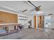 Spacious garage with a work bench, pegboard, and ample storage for all your tools and hobbies at 3814 Sunray Dr, Holiday, FL 34691