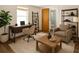 Inviting home office with modern desk, chair, shelving, and attached bathroom for added convenience at 3814 Sunray Dr, Holiday, FL 34691
