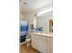 Clean bathroom with a shower-tub combination and a vanity with ample storage at 4221 W Spruce St # 2205, Tampa, FL 33607