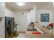 Efficient kitchen space with white cabinets, laminate counters and modern appliances at 4221 W Spruce St # 2205, Tampa, FL 33607