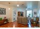 Comfortable living room featuring hardwood floors and lots of natural light at 4221 W Spruce St # 2205, Tampa, FL 33607