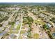 Extensive aerial shot of a residential area adjacent to a lush green golf course at 5140 Kirkwood Ave, Spring Hill, FL 34608