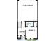 Floorplan featuring the first floor with the garage, a bedroom, and full bath at 6605 N Nebraska Ave # 28, Tampa, FL 33604