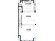 Floorplan featuring the second floor with the kitchen, living, and dining rooms at 6605 N Nebraska Ave # 28, Tampa, FL 33604