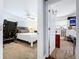 View of two bedrooms showcases the home's layout and spaciousness at 910 Lakeside Dr, Largo, FL 33778