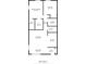 Detailed floorplan showcasing the layout of a 1055 sq ft home including kitchen, bedrooms, living and dining area at 12760 Indian Rocks Rd # 571, Largo, FL 33774