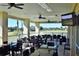 Outdoor patio with seating and views of the golf course at 10048 Cleghorn Dr, San Antonio, FL 33576