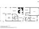Detailed floor plan showcasing the layout of the house with dimensions for the kitchen, bedrooms, and living areas at 10612 Glencorse Ter, Bradenton, FL 34211