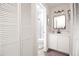 Bright bathroom featuring new vanity, fixtures, and an open view of the shower at 12140 74Th St, Largo, FL 33773