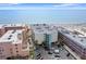 Panoramic aerial view showcasing the building's proximity to the beach at 12924 Gulf Blvd # 502, Madeira Beach, FL 33708